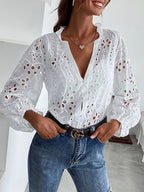Elise | Floral Long-Sleeve Blouse