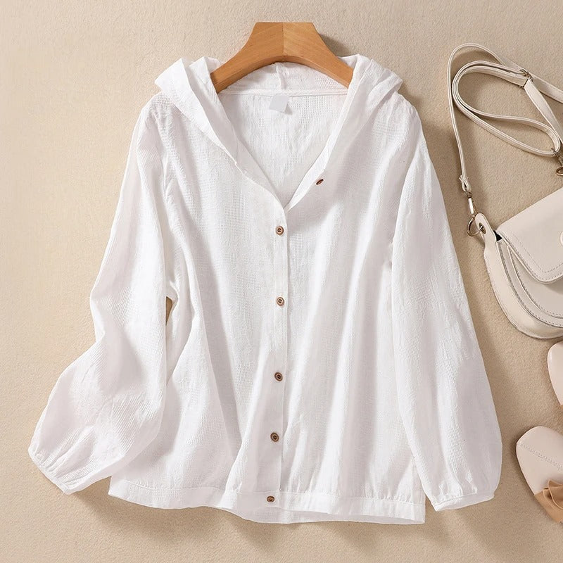 Mia | Relaxed Hooded Shirt