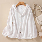 Mia | Relaxed Hooded Shirt