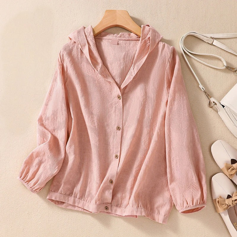 Mia | Relaxed Hooded Shirt