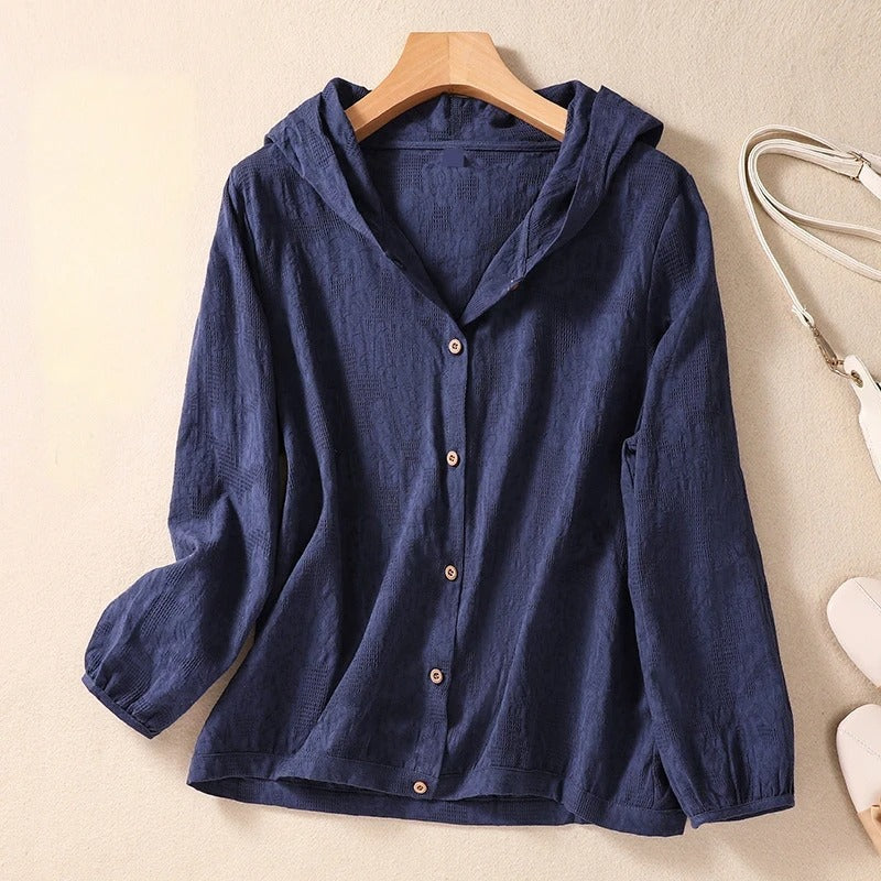 Mia | Relaxed Hooded Shirt