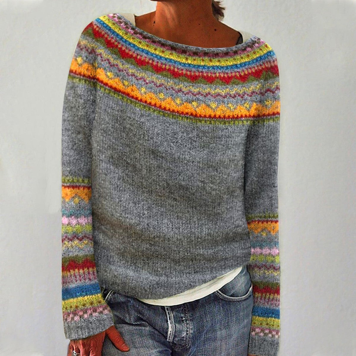 Harper - Retro Knit Jumper