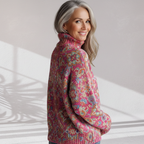 Florence - Floral Knit Turtleneck