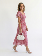 Odette | Off-Shoulder Smocked Midi Dress