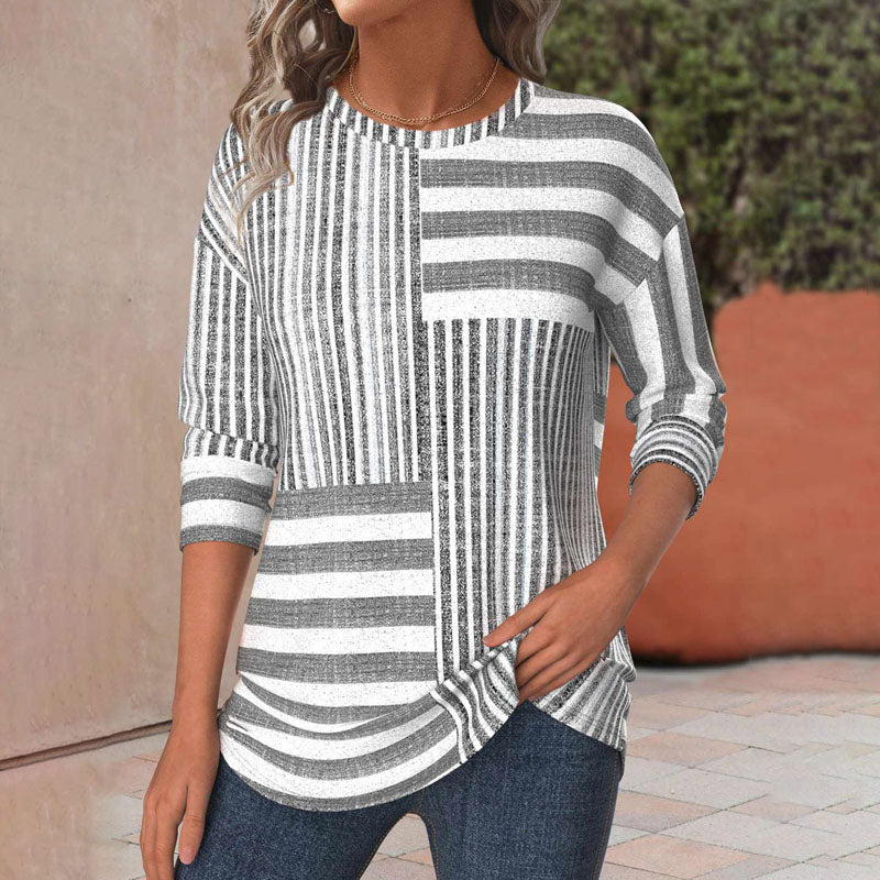 Trish | Striped Comfort Blouse