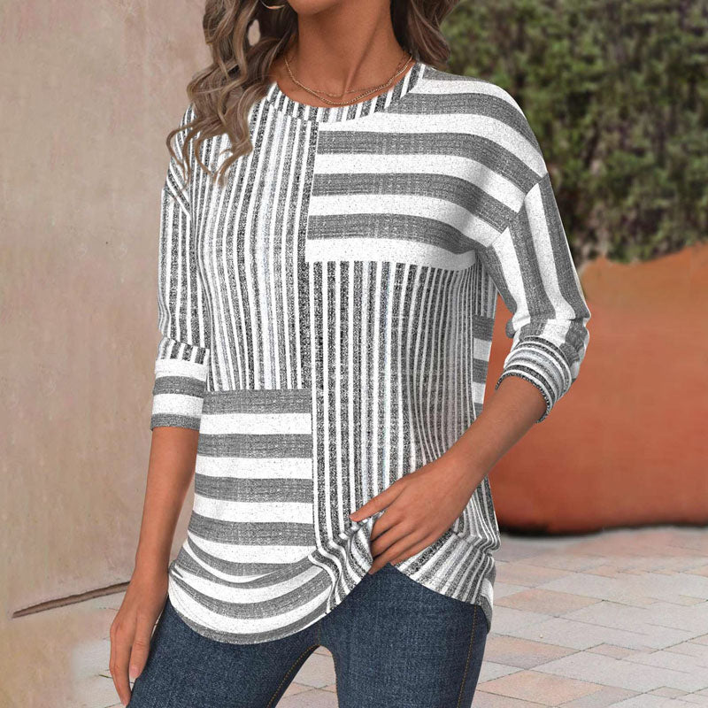 Trish | Striped Comfort Blouse