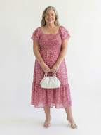 Odette | Off-Shoulder Smocked Midi Dress