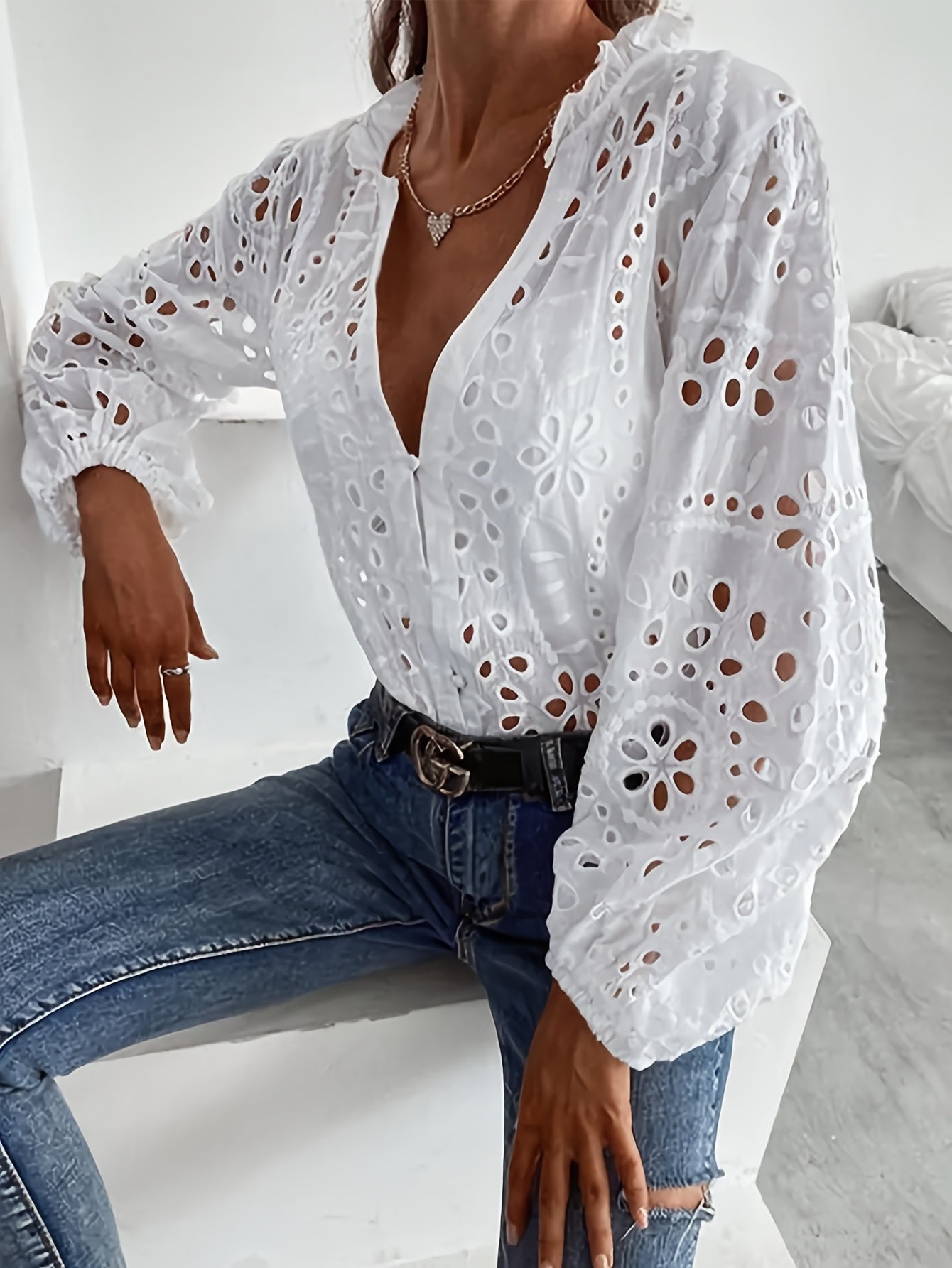 Elise | Floral Long-Sleeve Blouse