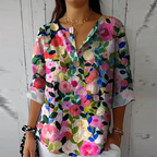 Arlene | Chic Floral Print Blouse