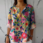 Arlene | Chic Floral Print Blouse