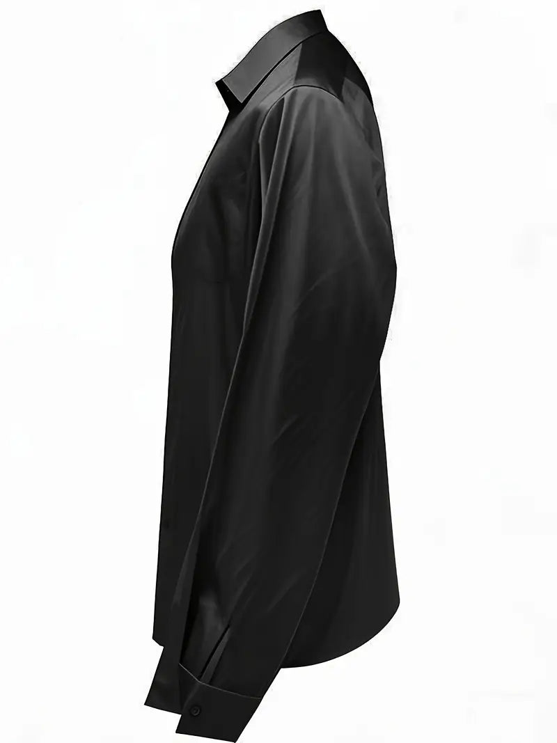 Eva | Premium V-Neck Satin Blouse