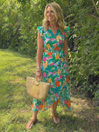Lila | Floral Tiered Midi Dress