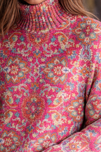 Florence - Floral Knit Turtleneck