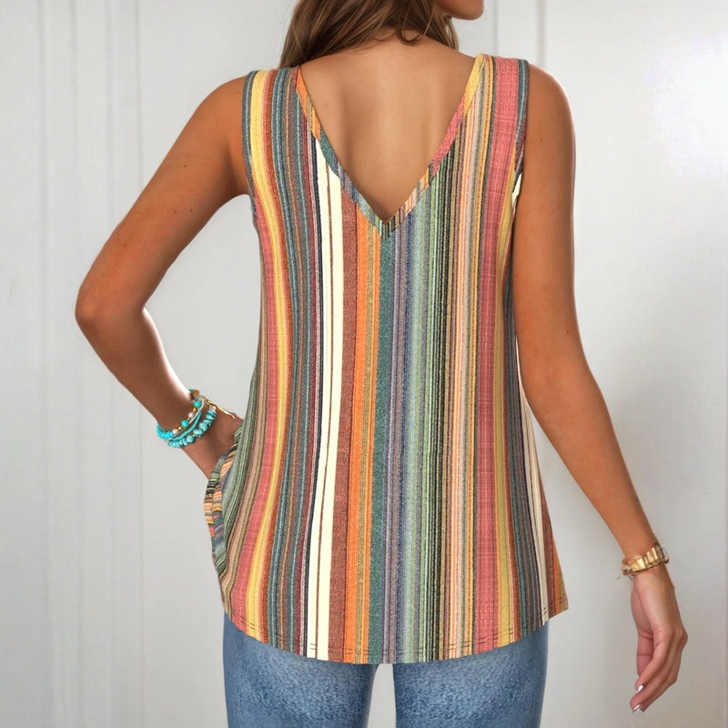 Anisa | Colorful Striped Tank Top