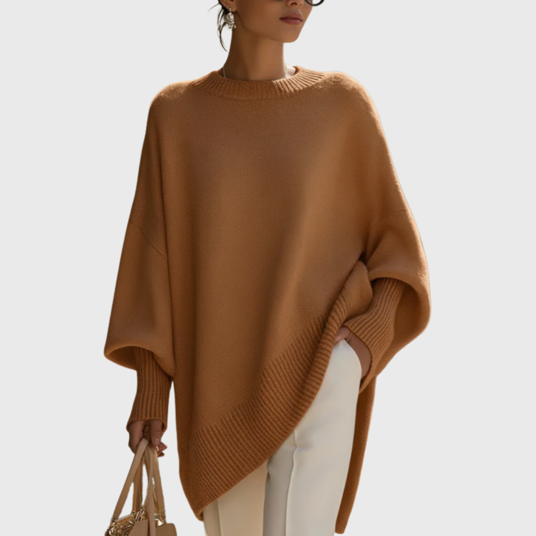 Livia I oversized poncho-sweater
