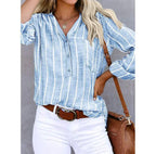 Candice | Striped Casual Blouse