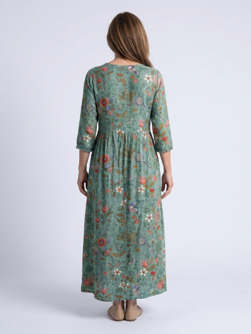 Marina | Floral V-Neck Maxi Dress