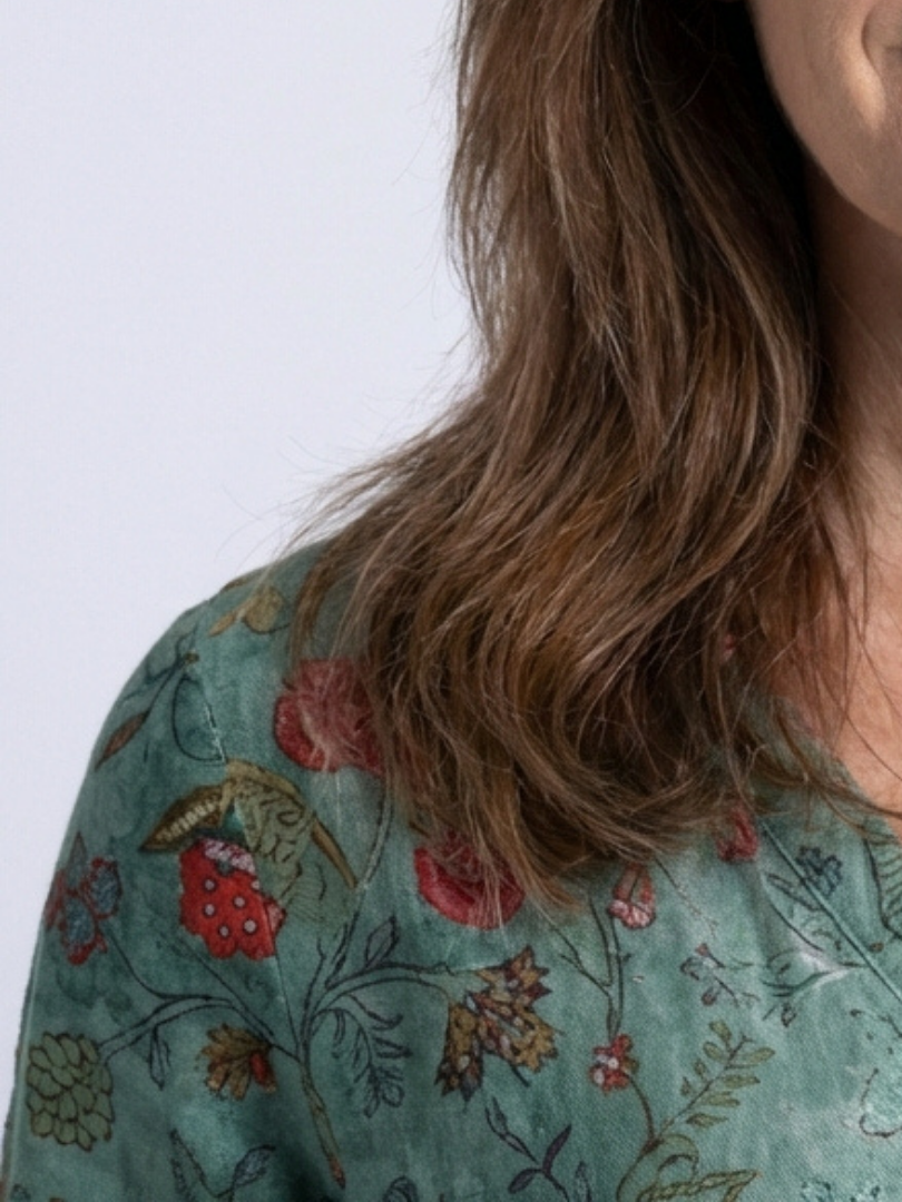 Marina | Floral V-Neck Maxi Dress