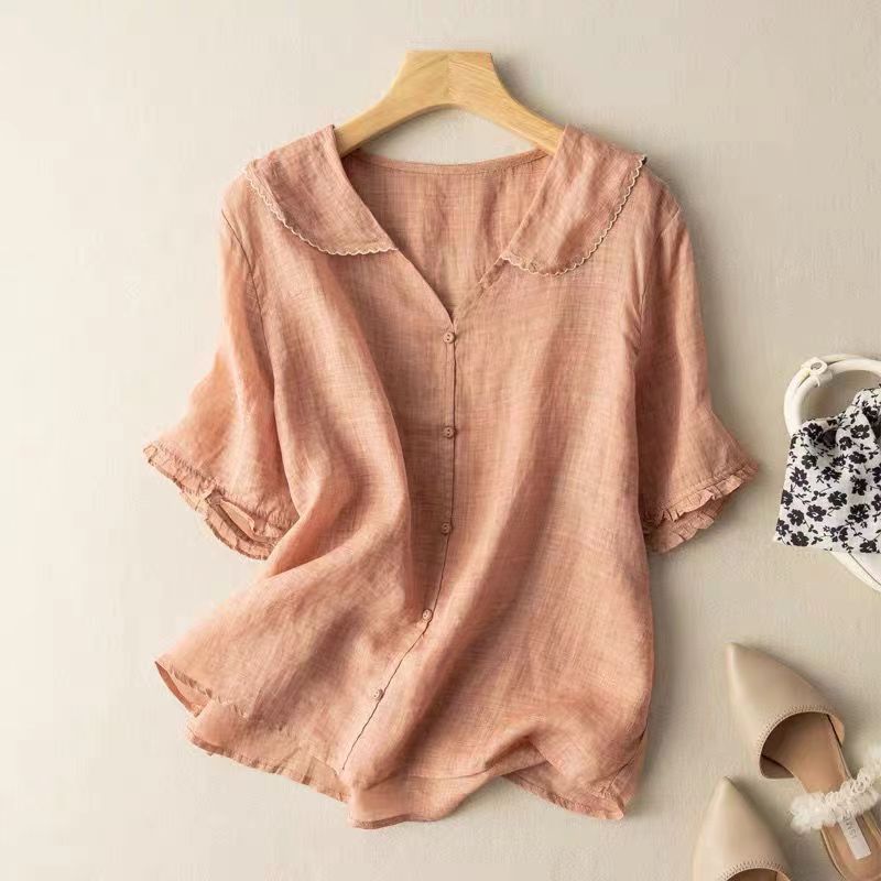 Kristy | Vintage Blouse with Button Detail