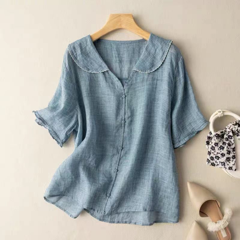 Kristy | Vintage Blouse with Button Detail
