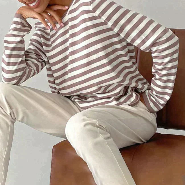 Dana | Elegant Striped Summer T-Shirt