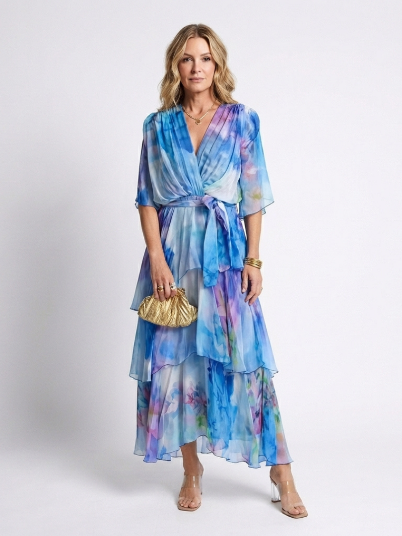 Calista | Sheer Layered Maxi Dress