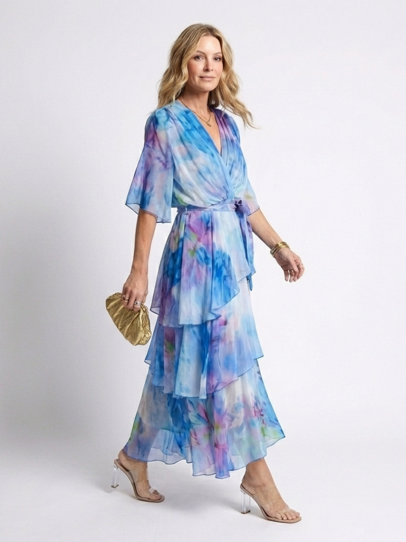 Calista | Sheer Layered Maxi Dress