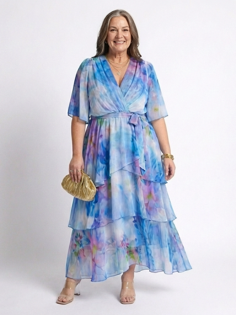 Calista | Sheer Layered Maxi Dress
