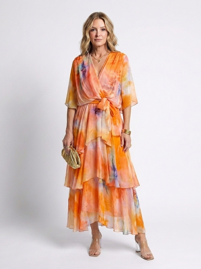 Calista | Sheer Layered Maxi Dress