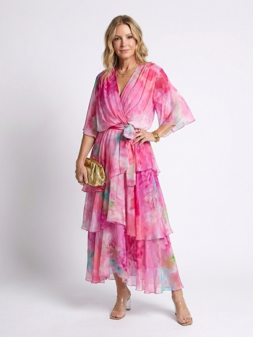 Calista | Sheer Layered Maxi Dress
