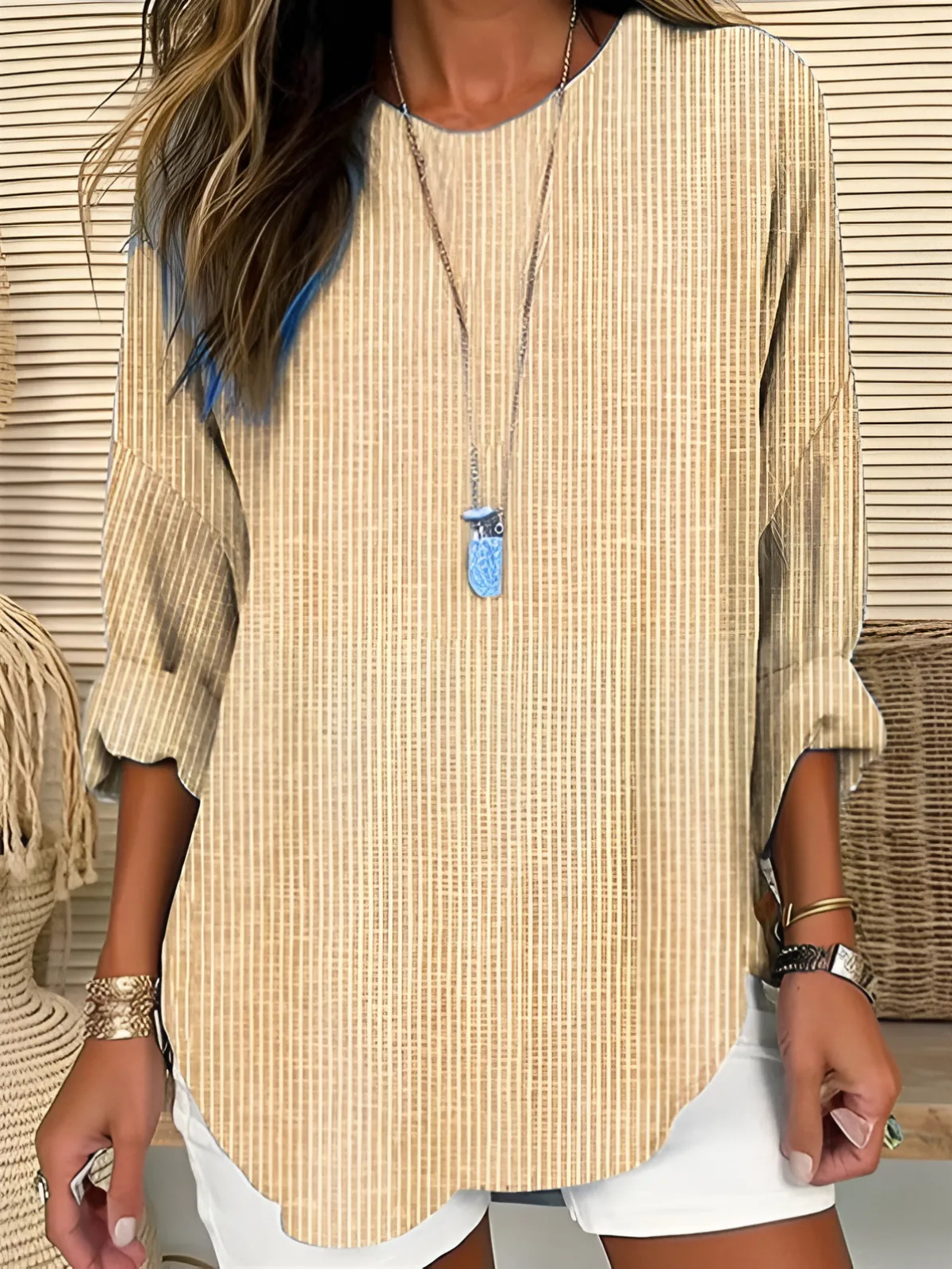 Cecilia | Trendy Striped Blouse