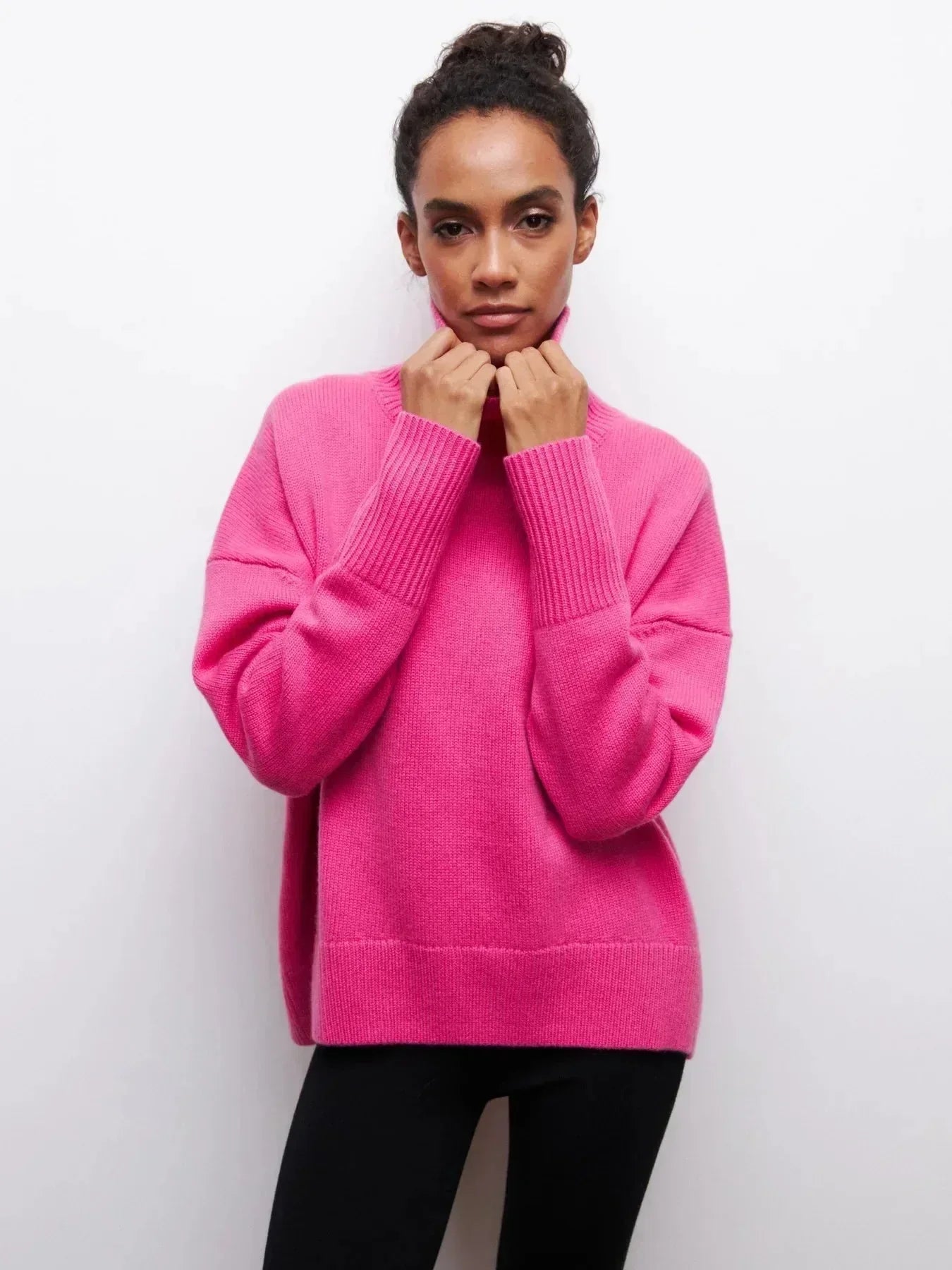 Cittra – Oversized Ribbed Turtleneck Sweater