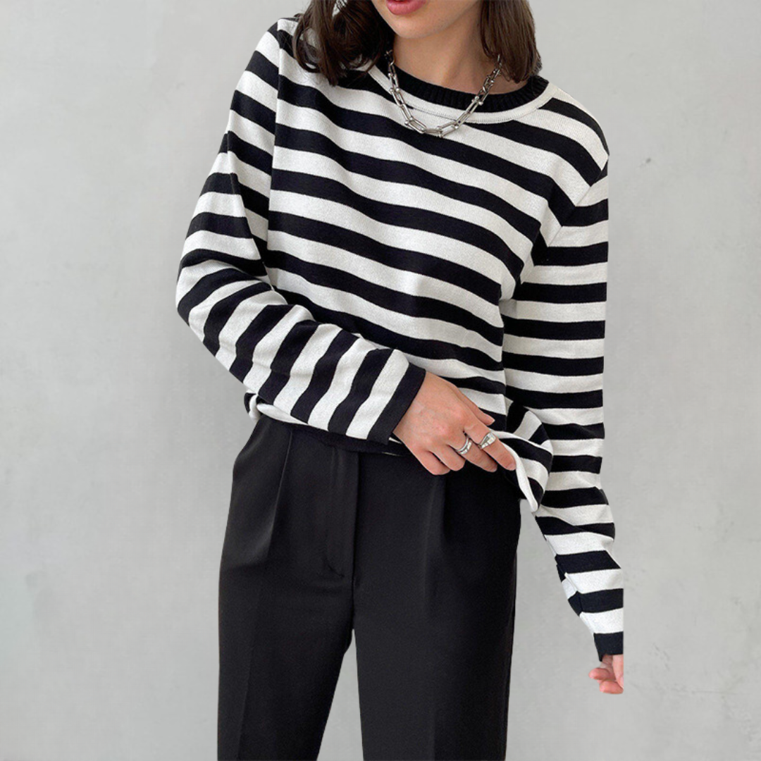 Dana | Elegant Striped Summer T-Shirt