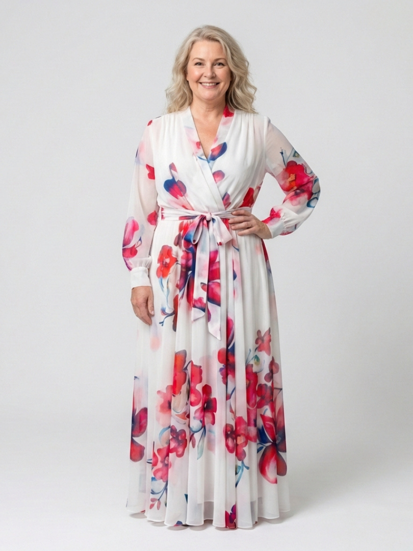 Lillian | Floral Wrap Maxi Dress