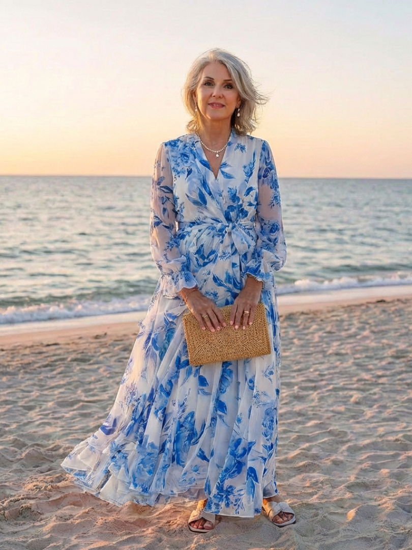 Lillian | Floral Wrap Maxi Dress