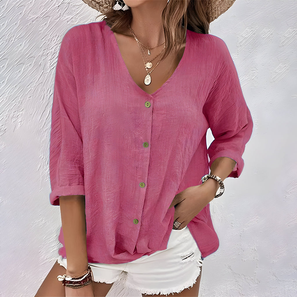 Marcia | Relaxed Button-Up Blouse