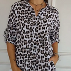 Charlene | Stylish Leopard Print Blouse