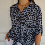 Charlene | Stylish Leopard Print Blouse