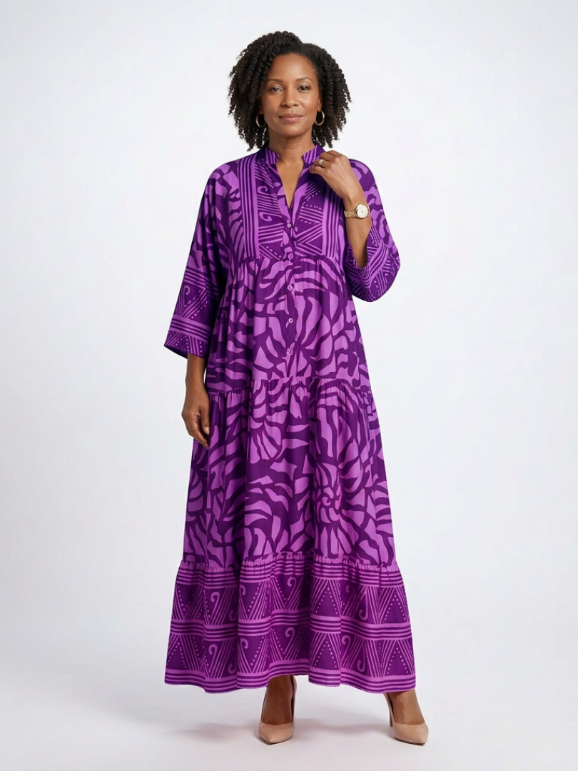 Marielle | Button Front Maxi Dress