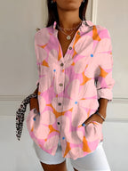Avril | Chic Blouse with Whimsical Prints