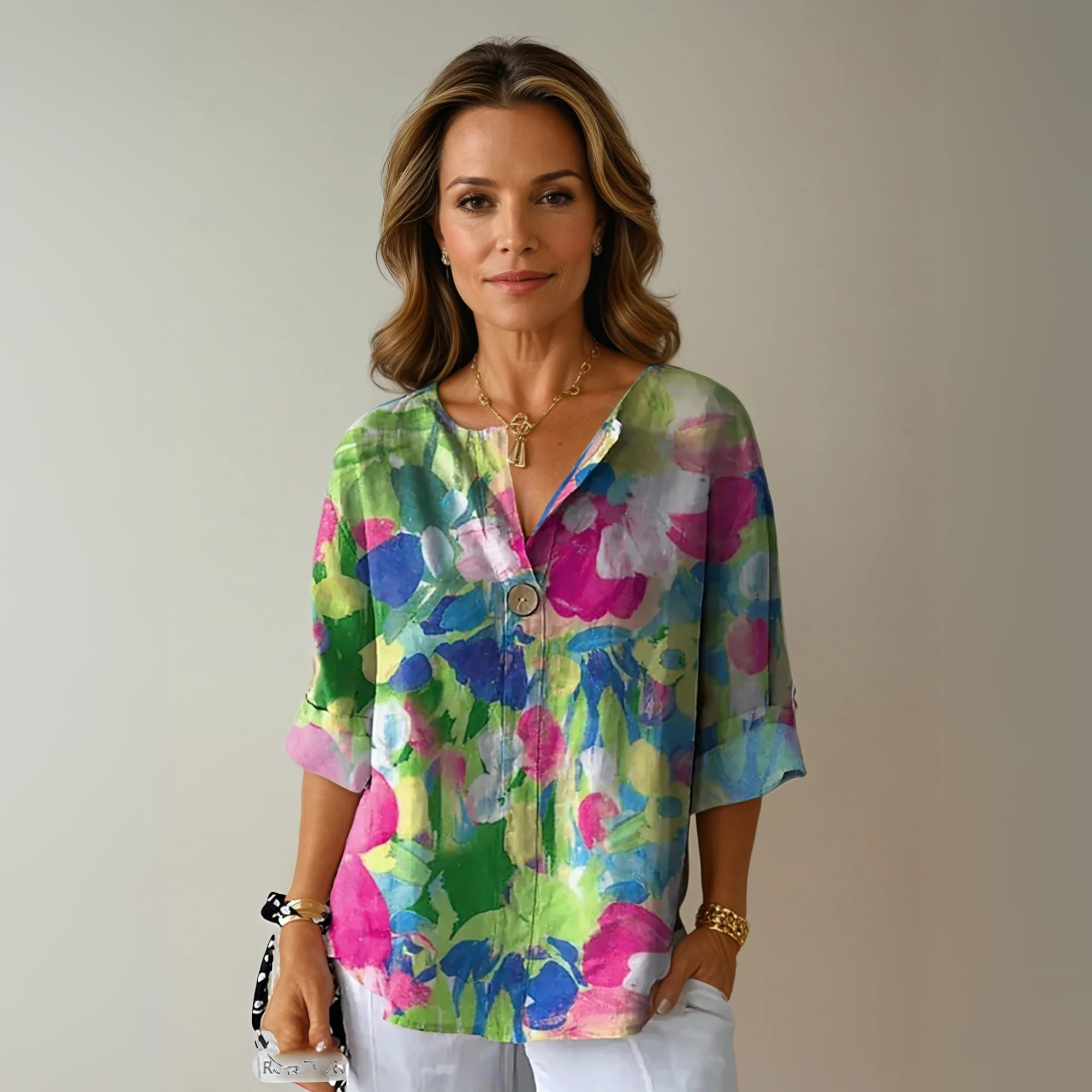 Arlene | Chic Floral Print Blouse